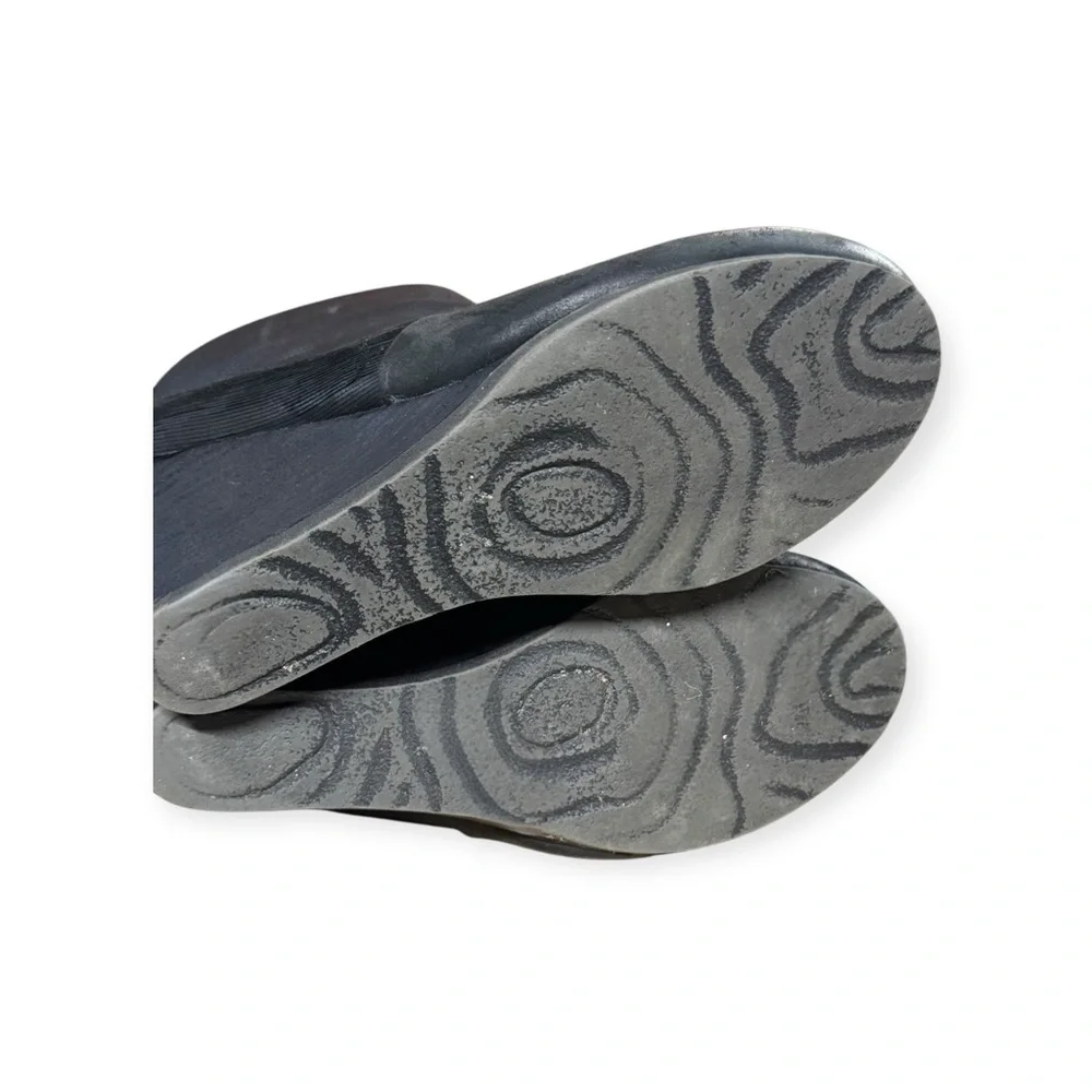OTBT Dharma Black Textured‎ Wedge Boots